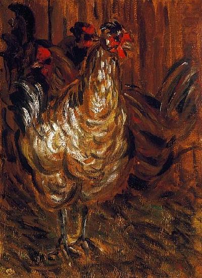 Jozsef Rippl-Ronai Cock and Hens china oil painting image